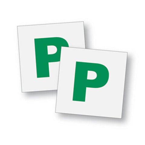 Large Green (2 Pack) P Magnetic Pass Plates for Probationary Drivers : Enhance Visibility and Safety (48) BB3094 Origin manufacturing
