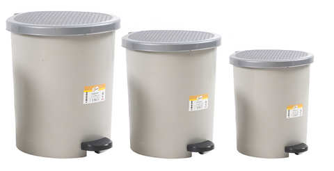 3 Piece Pedal Bin Set: 22L 13L 7L Stylish and Convenient Waste Management (1) 833 Origin Manufacturing