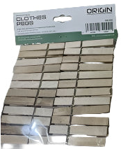 Wooden Cloth Pegs Pack of 24: Reliable and Durable Clothesline Clips OM293