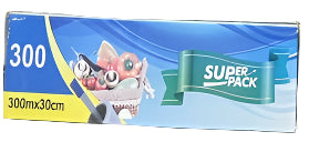 Cling Film 30 cm x 300 m: Heavy-Duty Catering Roll for Food Wrapping & Storage OM328