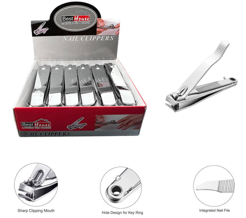 Nail Clippers Set: Pack of 12 for Complete Nail Care (30) BB3039 Origin manufacturing