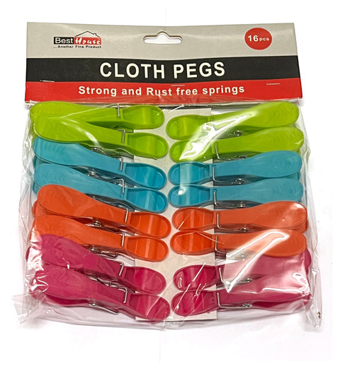 Pack of 16 Clothes Pegs: Securely Hang Your Laundry with Ease (36) BB473 Origin manufacturing