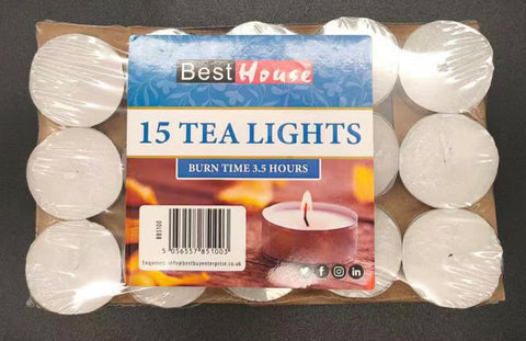 Tealight Candles 15 pack: Create a Warm and Inviting Atmosphere (36) BB5100 Origin manufacturing