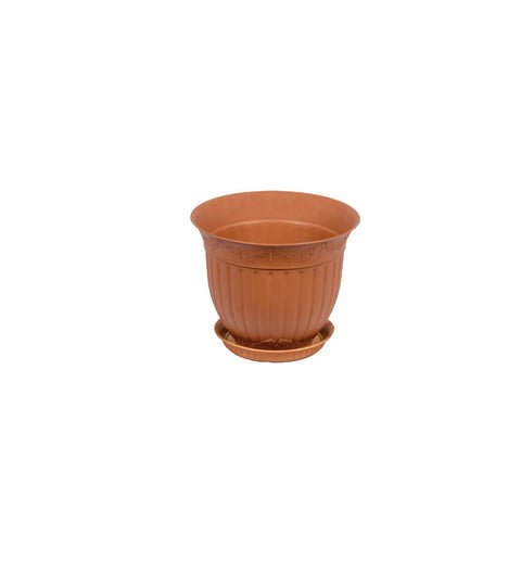 0.5 Liter Brown Flora Pot 7cm: Stylish and Functional Plant Container (150) FPB2501 Origin manufacturing