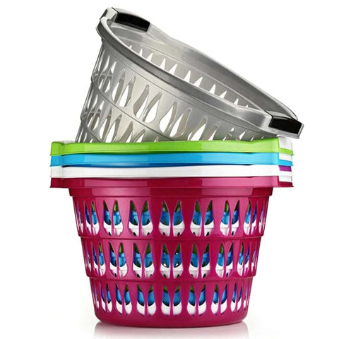 30 Litre Round Laundry Basket for Home Washing Clothes Bathroom Laundry Room (6) ASD106 Origin manufacturing