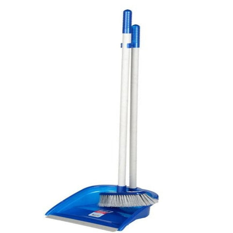 Long Handled Brush and Dustpan Set Blue for Indoor and Outdoor Use (12) UP171 Origin manufacturing