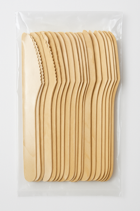 100-Pack Wooden Knives: Eco-Friendly Cutlery for Any Occasion OM275
