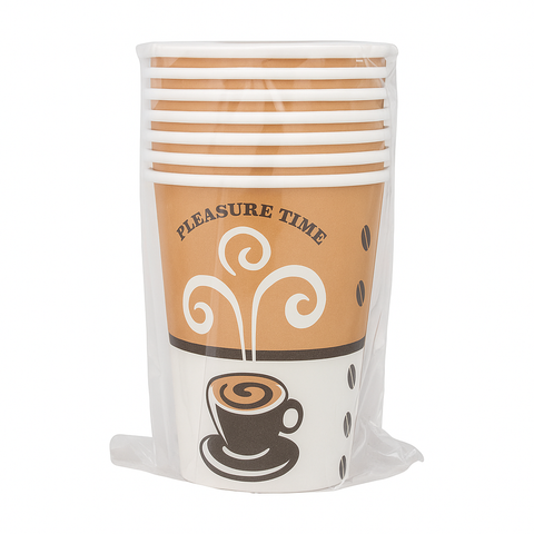 8oz Paper Cups – Pack of 20: Disposable Cups for Hot & Cold Drinks OM372