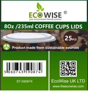 8oz Coffee Cup Lids 25-Pack: Secure and Convenient Solution for Hot Beverages (20) EC0874 Origin manufacturing