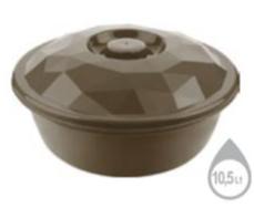 10.5 Litres (Size 3) Colored Plastic Basin with lid: Large and Durable Utility Basin (12) QS029 Origin Manufacturing