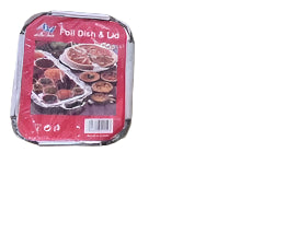 Aluminium Tray 8-Pack with Lids 15x12x4.5cm: Disposable Foil Containers for Baking & Food Storage OM321