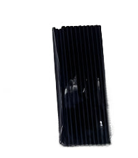 50 Pack Black Straws: Sleek Disposable Drinking Straws for Parties & Events OM359