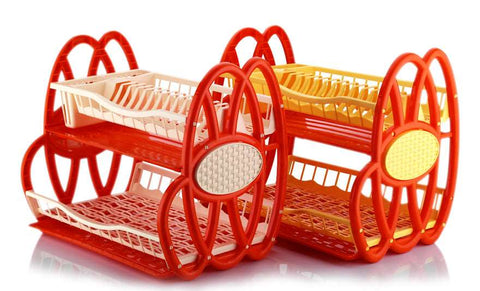 Double Dish Rack Drainer Kitchen Plate Cutlery Cup PLATE GLASS Holder Trays in box (8) ASD097K Origin Manufacturing