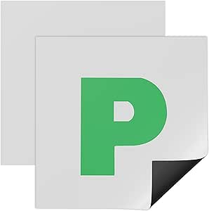 Green P (2 pack) Magnetic Pass Plates for Probationary Drivers: Clearly Mark Your Status (48) BB3037 Origin manufacturing
