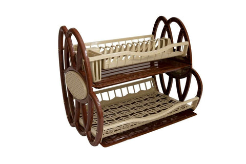 Double Dish Rack Drainer Kitchen Plate Cutlery Cup PLATE GLASS Holder Trays in box (8) ASD097K Origin Manufacturing