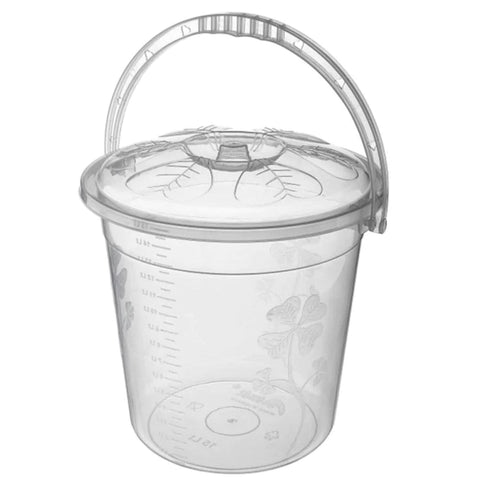 5 Litre transparent Water Bucket With LID (12) ASD102 Origin manufacturing