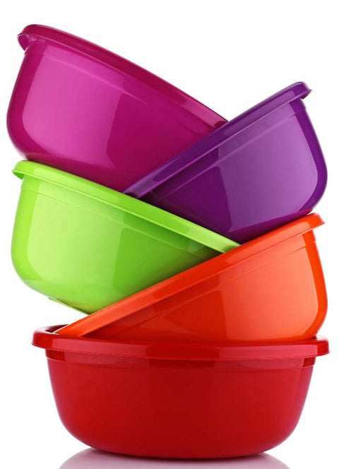 8 Litres (size 2) Round Plastic Washing Up Bowl or food mixing basin Proofing Salad Fruit Food Storage (12) ASD090 Origin Manufacturing