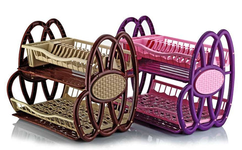 Double Dish Rack Drainer Kitchen Plate Cutlery Cup PLATE GLASS Holder Trays (8) ASD097 Origin Manufacturing