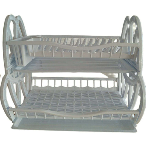 Double Dish Rack Drainer Kitchen Plate Cutlery Cup PLATE GLASS Holder Trays (8) ASD097 Origin Manufacturing